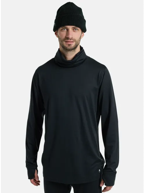 1ST Layer BURTON - Men's Midweight Base Layer Long Neck Shirt - True Black
