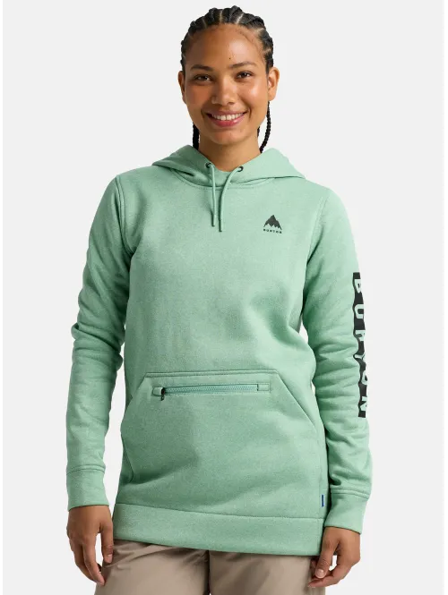 Hanorac BURTON - Women's Oak Pullover Hoodie - SOFT SAGE HEATHER S