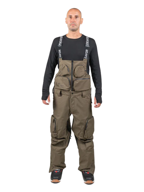Salopeta Snowboard ENDEAVOR - 3L Scout 20K Removable Bib Pant - Algae