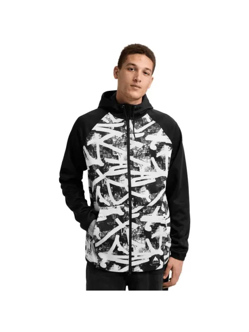 Hanorac Termal BURTON - Men's Crown Weatherproof Full-Zip CITY STREETS True Black