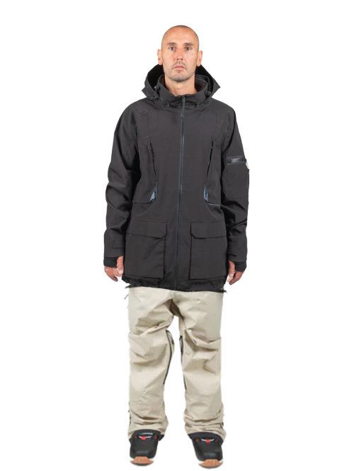 SET Geaca Ski Snowboard ENDEAVOR - 2L Patrol Insulated Jacket - Black x Salopeta Snowboard ENDEAVOR - 3L Shelter 20K - Fiber