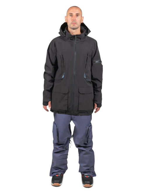 SET Geaca Ski Snowboard ENDEAVOR - 2L Patrol Insulated Jacket - Black x Salopeta Snowboard ENDEAVOR - 3L Scout 20K Removable Bib Pant - Tincture