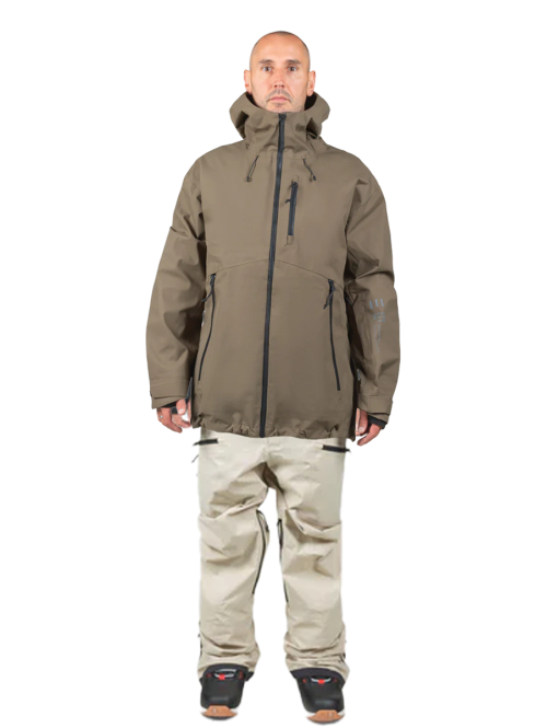 SET Geaca Ski Snowboard Endeavor 3L Shelter Algae x Salopeta Snowboard ENDEAVOR - 3L Shelter 20K - Fiber