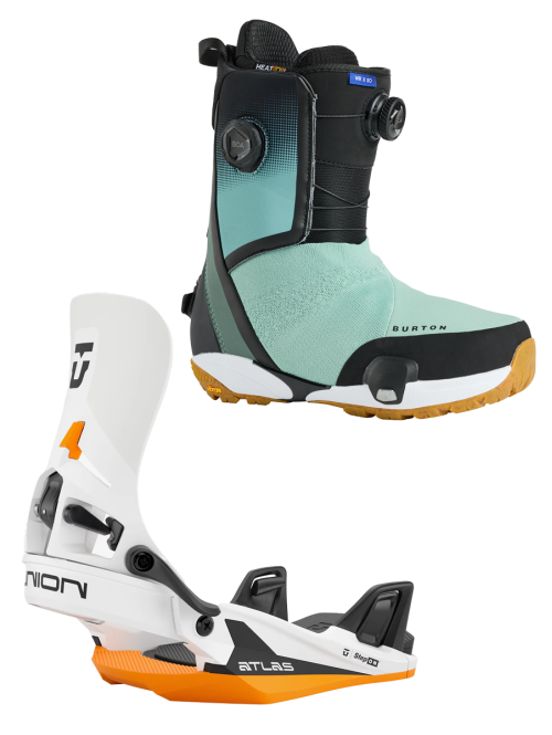 Set BURTON - STEP ON Men's - WAVERANGE X Sage x Legaturi Snowboard UNION - ATLAS STEP ON® White Orange M