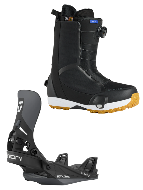 Set BURTON - STEP ON Men's - WAVERANGE Black x Legaturi Snowboard UNION - ATLAS STEP ON® Black M