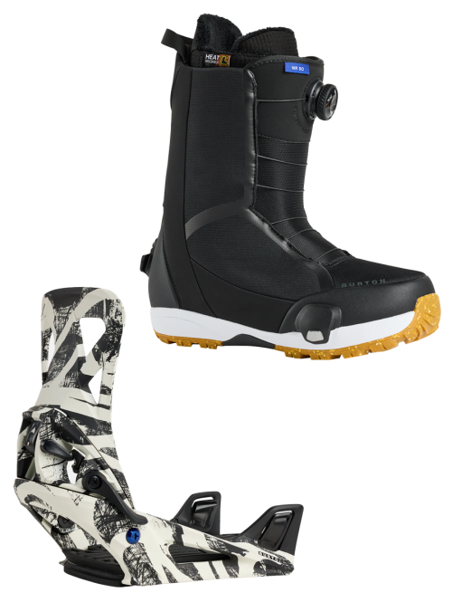 Set BURTON - STEP ON Men's - WAVERANGE Black x Legaturi Snowboard BURTON - STEP ON Men's - CITY STREETS W26 M