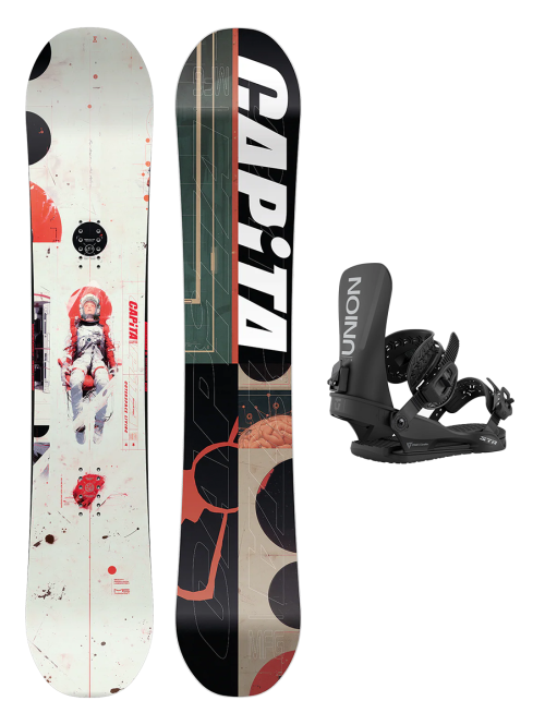 Placa Snowboard CAPiTA OUTERSPACE LIVING 2026 x Legaturi Snowboard UNION Men's 2026 STR Black L