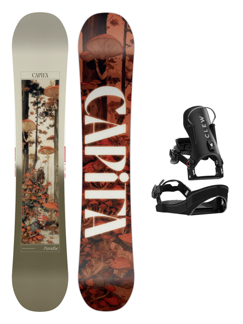SET CAPiTA PARADISE 2026 x Legaturi Snowboard CLEW Independence 1.0 2026 - Black