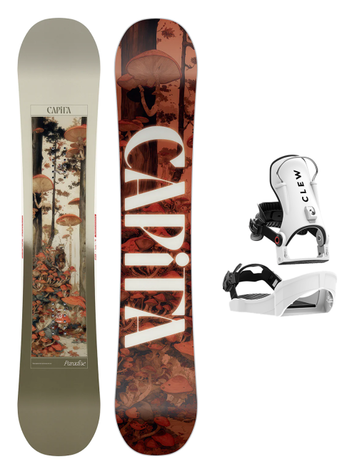 SET CAPiTA PARADISE 2026 x Legaturi Snowboard CLEW Independence 1.0 2026 - White