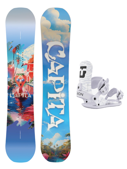 SET CAPiTA SPACE METAL FANTASY 2025 x Legaturi Snowboard UNION Women's LEGACY 2026 Grey M