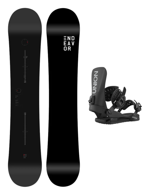SET ENDEAVOR BOD LEGACY 2026 x Legaturi Snowboard UNION Men's 2026 STR Black