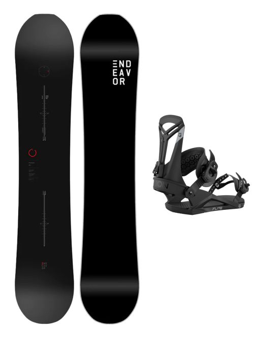 SET ENDEAVOR - PIONEER Legacy 2026 x Legaturi Snowboard UNION Men's 2026 FLITE Black