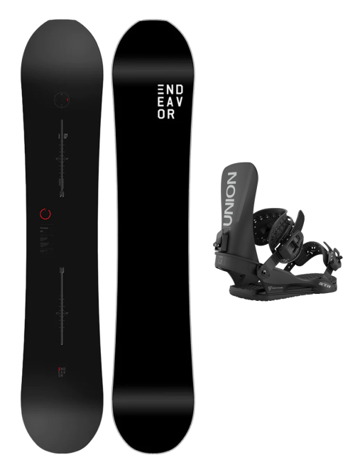 SET ENDEAVOR - PIONEER Legacy 2026 x Legaturi Snowboard UNION Men's 2026 STR Black