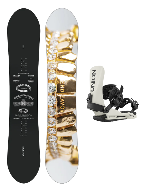 SET Placa Snowboard ENDEAVOR - Rover 2026 x Legaturi Snowboard UNION Men's 2026 STR Bone