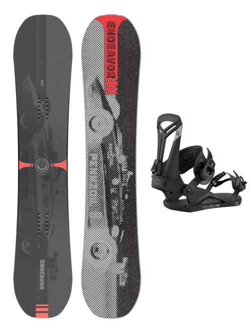 SET Placa Snowboard ENDEAVOR - Sentinal 2026 x Legaturi Snowboard UNION Men's 2026 FLITE Black