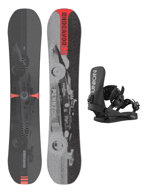 SET Placa Snowboard ENDEAVOR - Sentinal 2026 x Legaturi Snowboard UNION Men's 2026 STR Black
