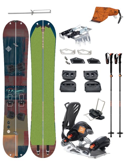 PACHET Splitboard K2 Panoramic 168 x Legaturi SP Multientry Split