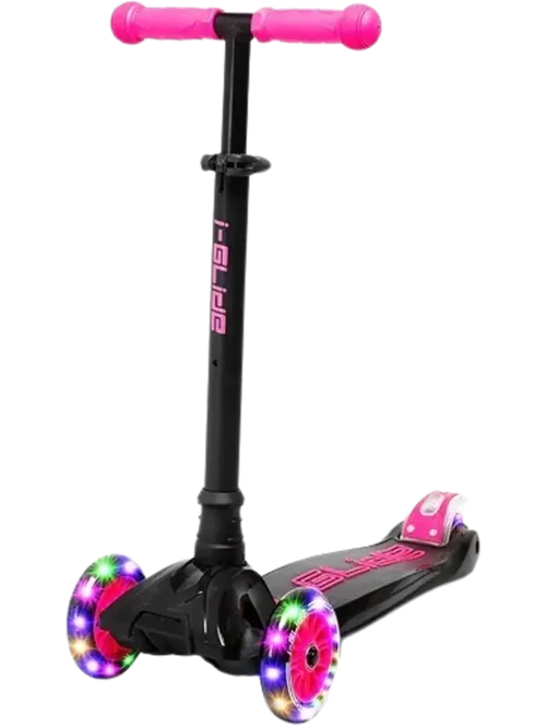 Trotineta i-Glide 3 Wheel Trotineta Copii (Black/Pink)