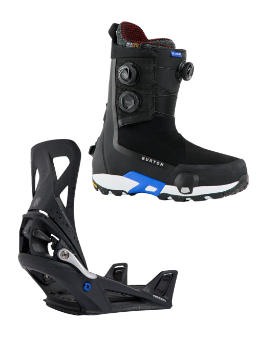 SET Boots BURTON - STEP ON Men's - HIGHSHOT X Pro Black W26 43.5 x Legaturi Snowboard BURTON - STEP ON X Men's - BLACK W26