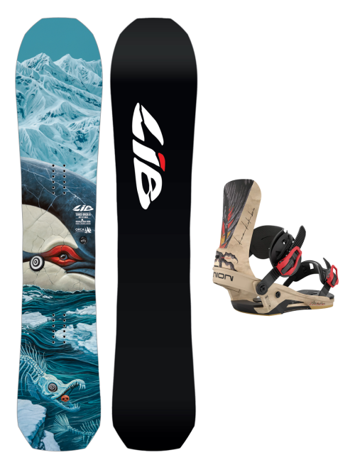 SET Placa Snowboard LIB TECH Orca II 2027 x Legaturi UNION Men's ATLAS PRO 2026 Kazu Kokubo L