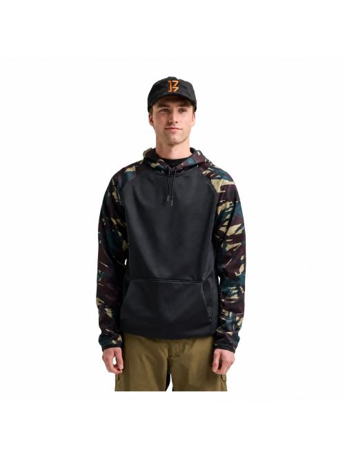 Hanorac BURTON - Men's - Crown Weatherproof Pullover Fleece - Seersucker Camo / True Black