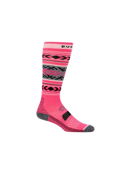 Sosete Snowboard BURTON - Women's - Performance Lightweight Socks (2 Pack) SHOCKWAVE PINK