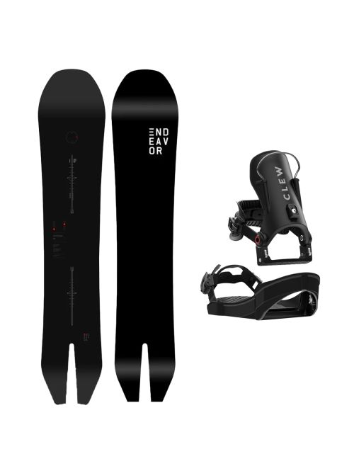 SET Placa Snowboard ENDEAVOR - ARCHETYPE Legacy 2026 164 + Legaturi Snowboard CLEW Independence 1.0 2027 - Black
