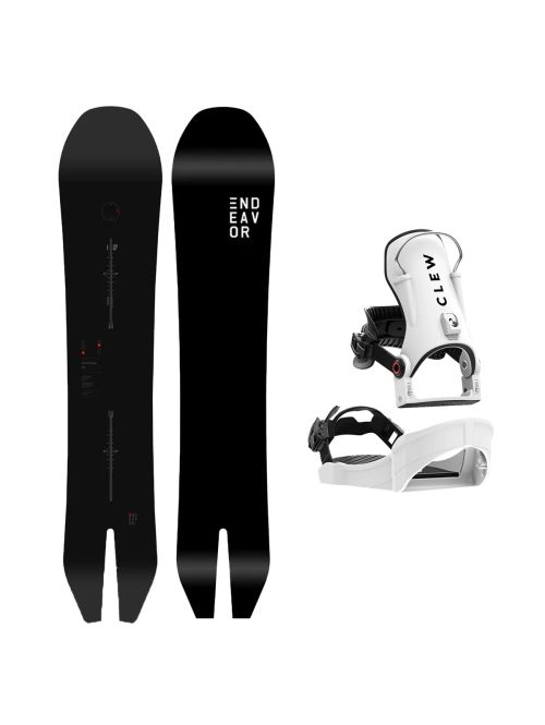 SET Placa Snowboard ENDEAVOR - ARCHETYPE Legacy 2026 164 + Legaturi Snowboard CLEW Independence 1.0 2027 - White