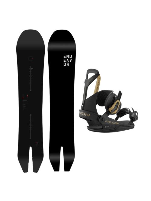 SET Placa Snowboard ENDEAVOR - ARCHETYPE Legacy 2026 164 + Legaturi Snowboard UNION Unisex 2027 FALCOR Black