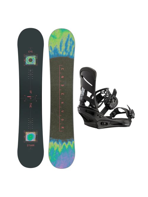 SET Placa Snowboard ENDEAVOR - BOD 2026 + Legaturi Snowboard BURTON - Men's - MISSION Black W27