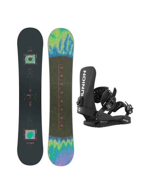 SET Placa Snowboard ENDEAVOR - BOD 2026 + Legaturi Snowboard UNION Men's 2027 STR Black
