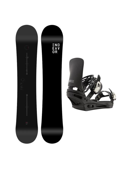SET Placa Snowboard ENDEAVOR BOD LEGACY 2026 + Legaturi Snowboard BURTON - Men's - CARTEL Black W27