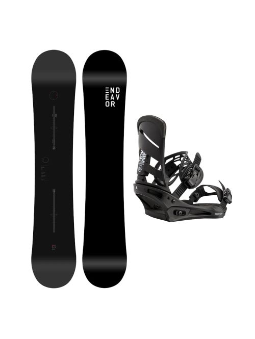 SET Placa Snowboard ENDEAVOR BOD LEGACY 2026 + Legaturi Snowboard BURTON - Men's - MISSION Black W27