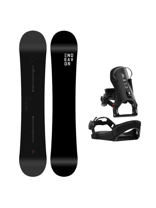 SET ENDEAVOR BOD LEGACY 2026 x Legaturi Snowboard CLEW Independence 1.0 2027 - Black