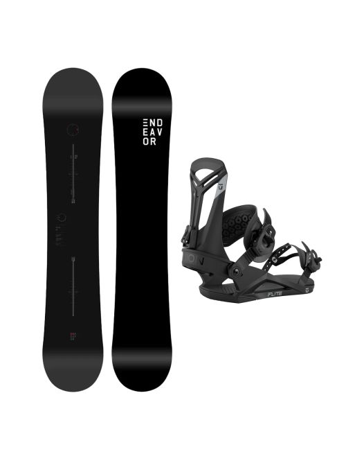 SET ENDEAVOR BOD LEGACY 2026 x Legaturi Snowboard UNION Men's 2026 FLITE Black