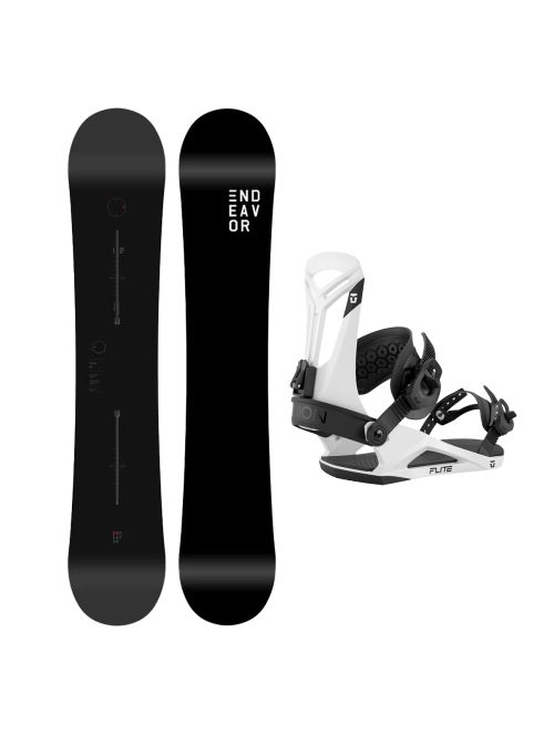 SET ENDEAVOR BOD LEGACY 2026 x Legaturi Snowboard UNION Men's 2026 FLITE White