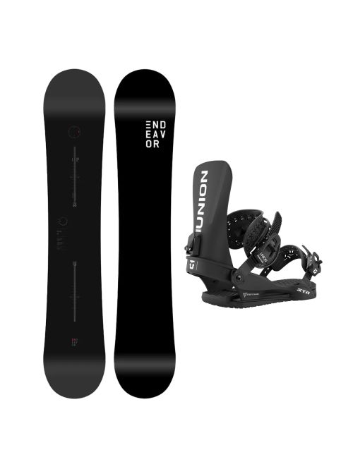 SET Placa Snowboard ENDEAVOR BOD LEGACY 2026 + Legaturi Snowboard UNION Men's 2027 STR Black