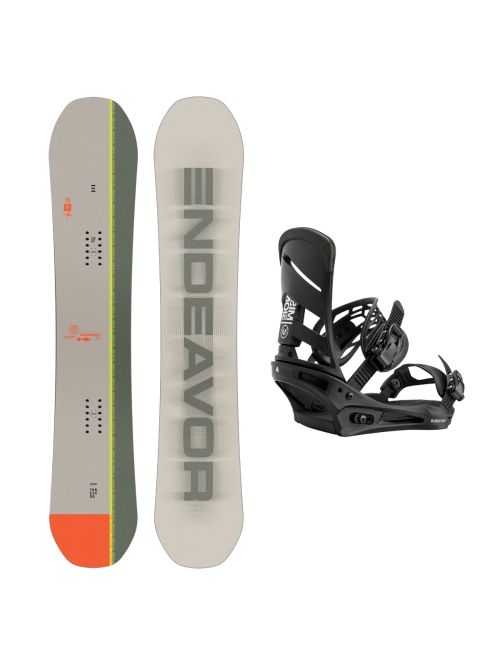 SET Placa Snowboard ENDEAVOR - Maverick QSL 159 2025 + Legaturi Snowboard BURTON - Men's - MISSION Black W27