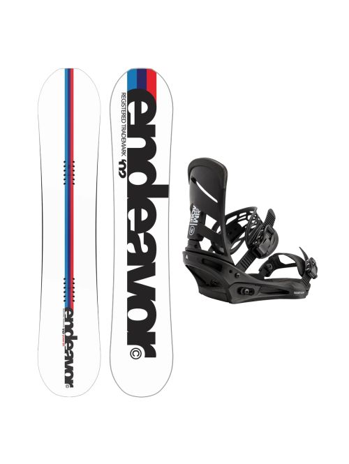 SET Placa Snowboard ENDEAVOR - Pioneer 2026 +Legaturi Snowboard BURTON - Men's - MISSION Black W27