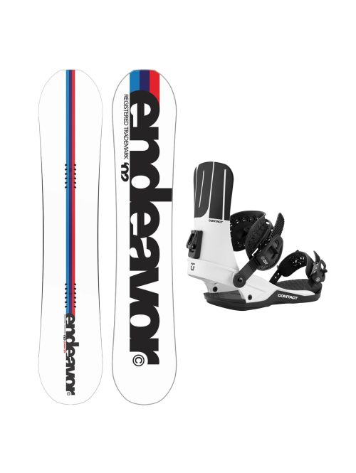 SET Placa Snowboard ENDEAVOR - Pioneer 2026 +Legaturi Snowboard UNION Men's 2027 CONTACT White