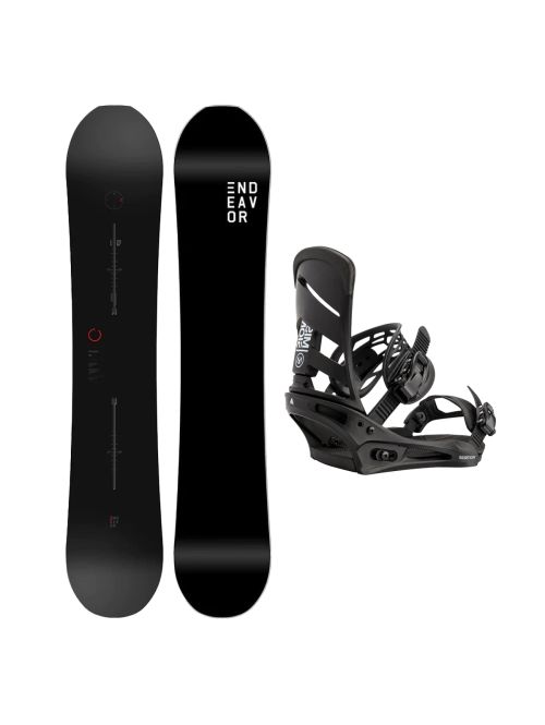 SET Placa Snowboard ENDEAVOR - PIONEER Legacy 2026 + Legaturi Snowboard BURTON - Men's - MISSION Black W27