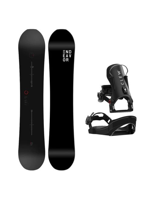 SET ENDEAVOR - PIONEER Legacy 2026 x Legaturi Snowboard CLEW Independence 1.0 2027 - Black