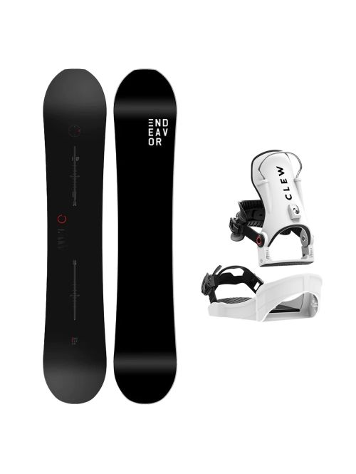SET ENDEAVOR - PIONEER Legacy 2026 x Legaturi Snowboard CLEW Independence 1.0 2027 - White