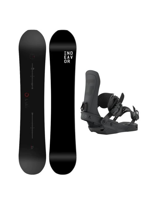 SET Placa Snowboard ENDEAVOR - PIONEER Legacy 2026 + Legaturi Snowboard UNION Men's 2027 FORCE TEAM Black