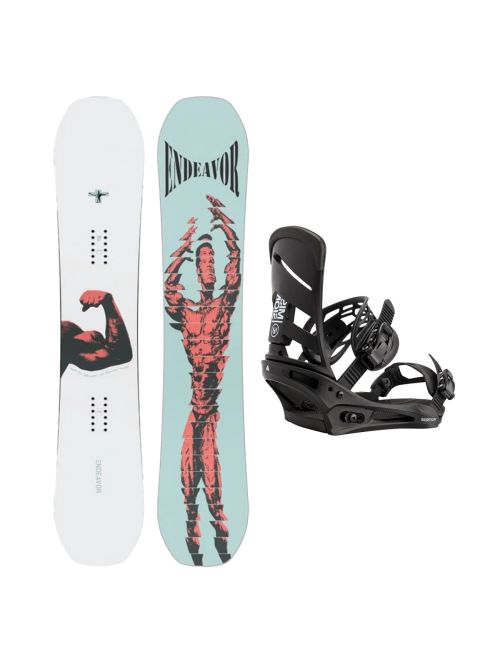SET Placa Snowboard ENDEAVOR - Ranger 2026 + Legaturi Snowboard BURTON - Men's - MISSION Black W27