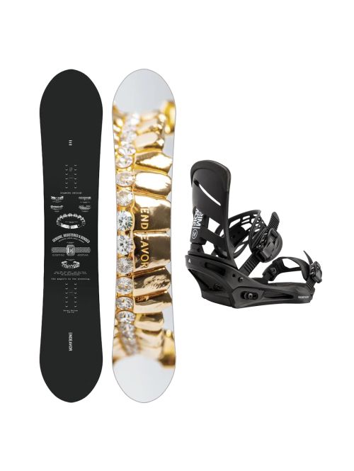 SET Placa Snowboard ENDEAVOR - Rover 2026 + Legaturi Snowboard BURTON - Men's - MISSION Black W27