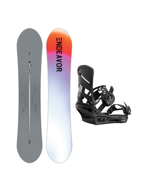 SET ENDEAVOR - Rover Directors PRO 2025 + Legaturi Snowboard BURTON - Men's - MISSION Black W27