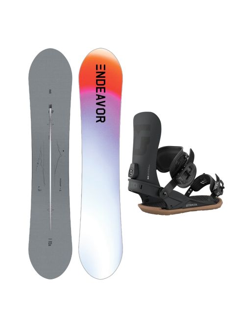 SET ENDEAVOR - Rover Directors PRO 2025 + Legaturi Snowboard UNION Men's 2027 STRATA Black