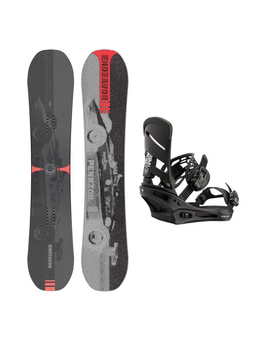 SET Placa Snowboard ENDEAVOR - Sentinal 2026 + Legaturi Snowboard BURTON - Men's - MISSION Black W27