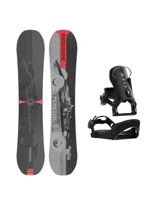 SET Placa Snowboard ENDEAVOR - Sentinal 2026 x Legaturi Snowboard CLEW Independence 1.0 2027 - Black